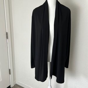 Susan Graver black stretchy kimono
